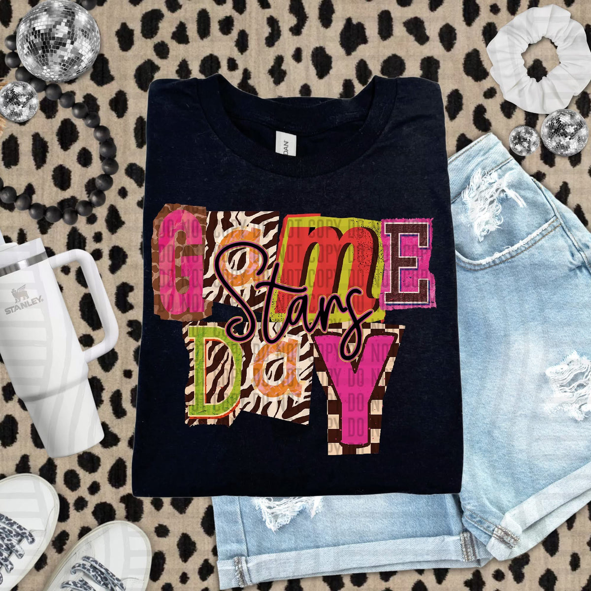 Stars Zebra Block Game Day (Caplinger) DTF Transfer