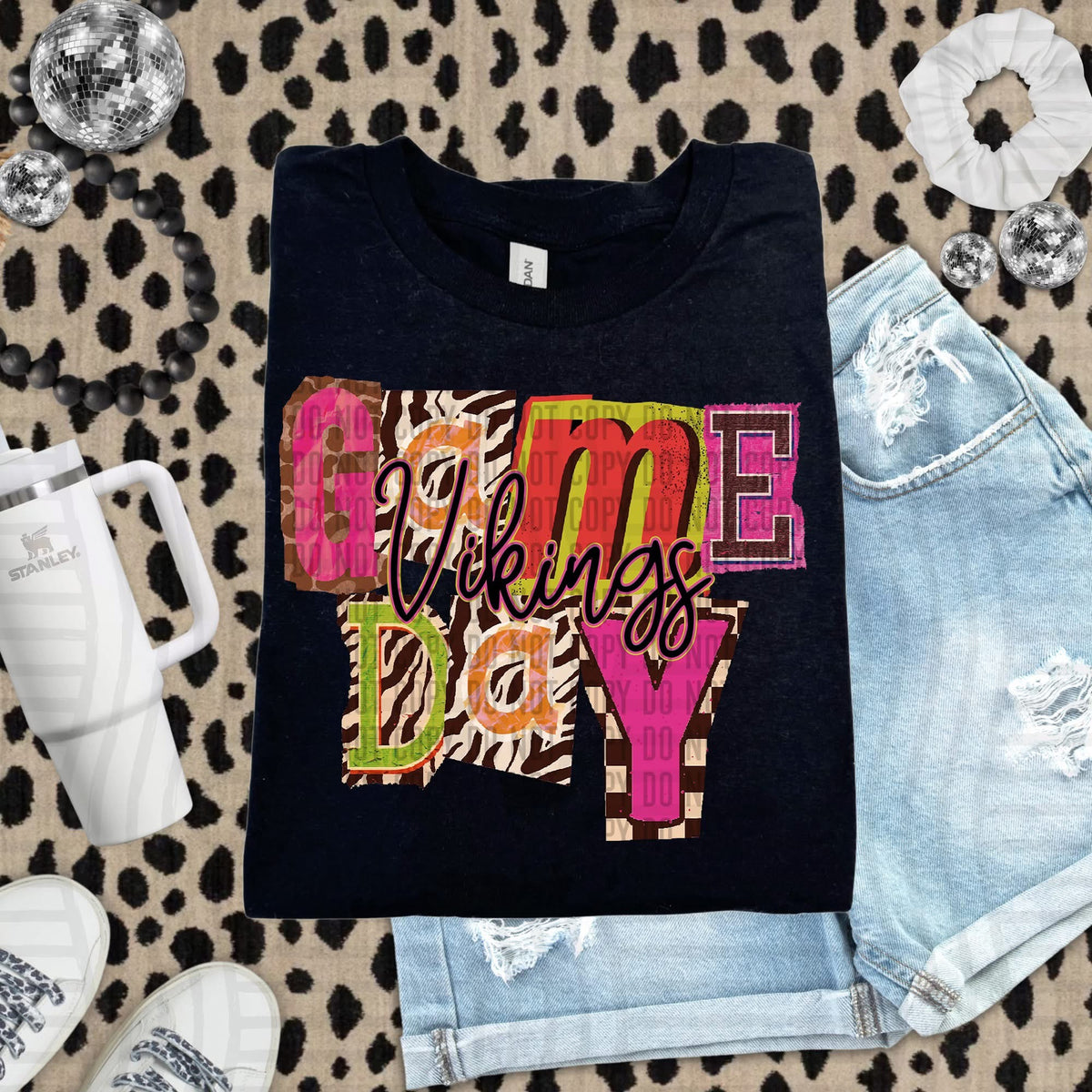 Vikings Zebra Block Game Day (Caplinger) DTF Transfer