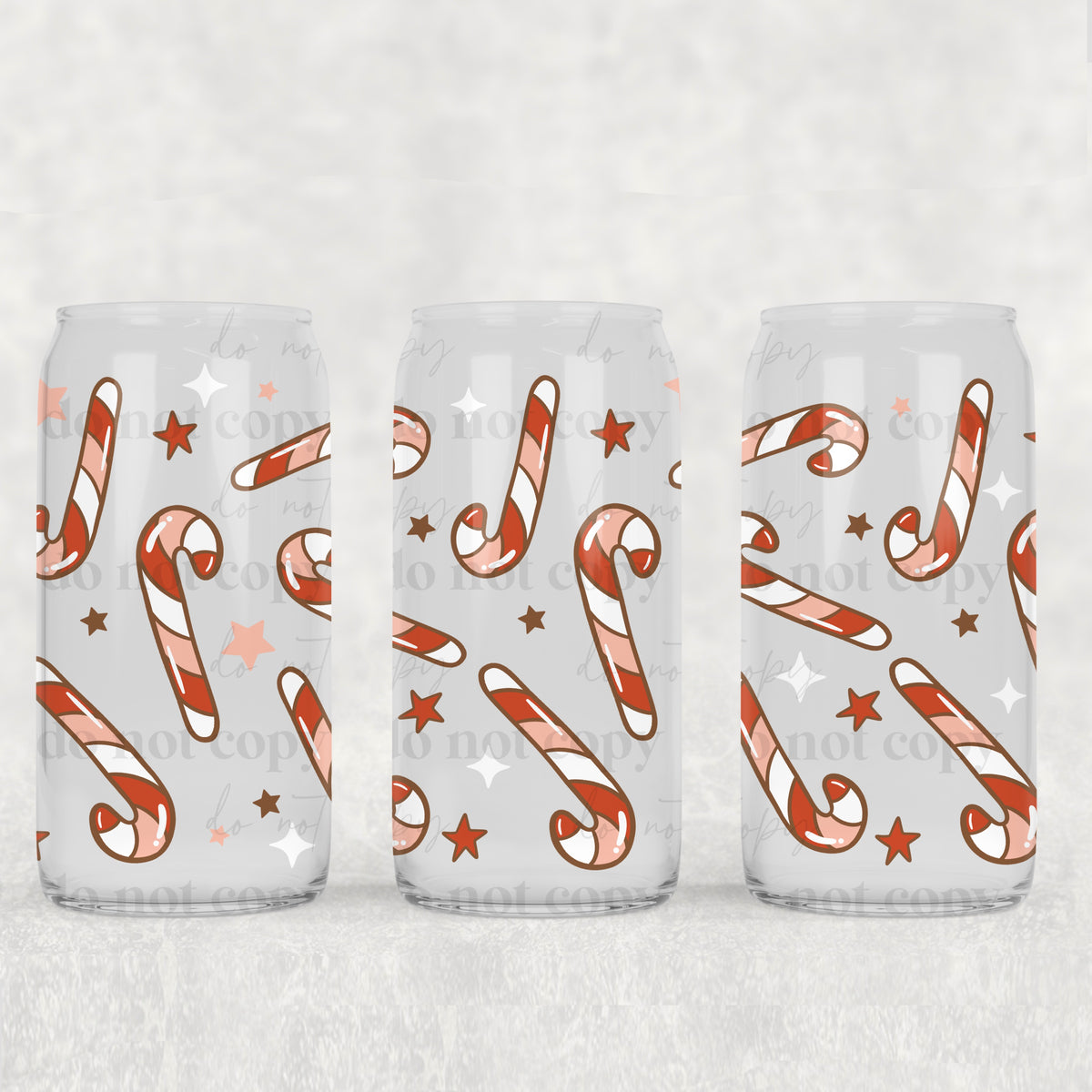 3540 candy cane collage (CSC) UV DTF WRAP