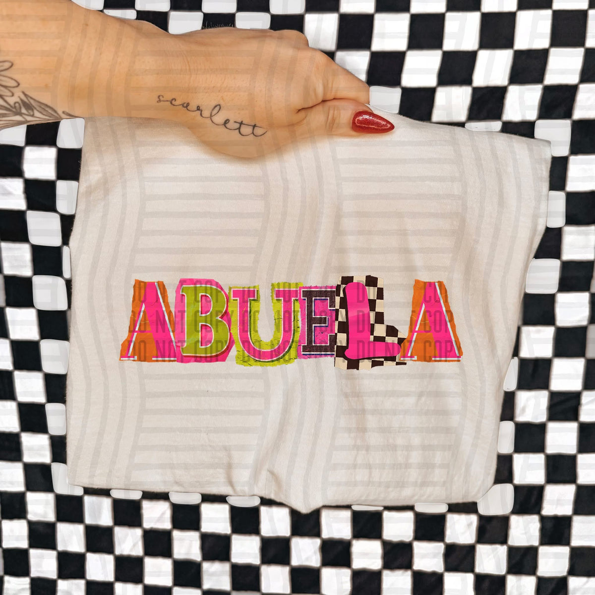 Abuela Leopard Color Block (Caplinger) DTF Transfer