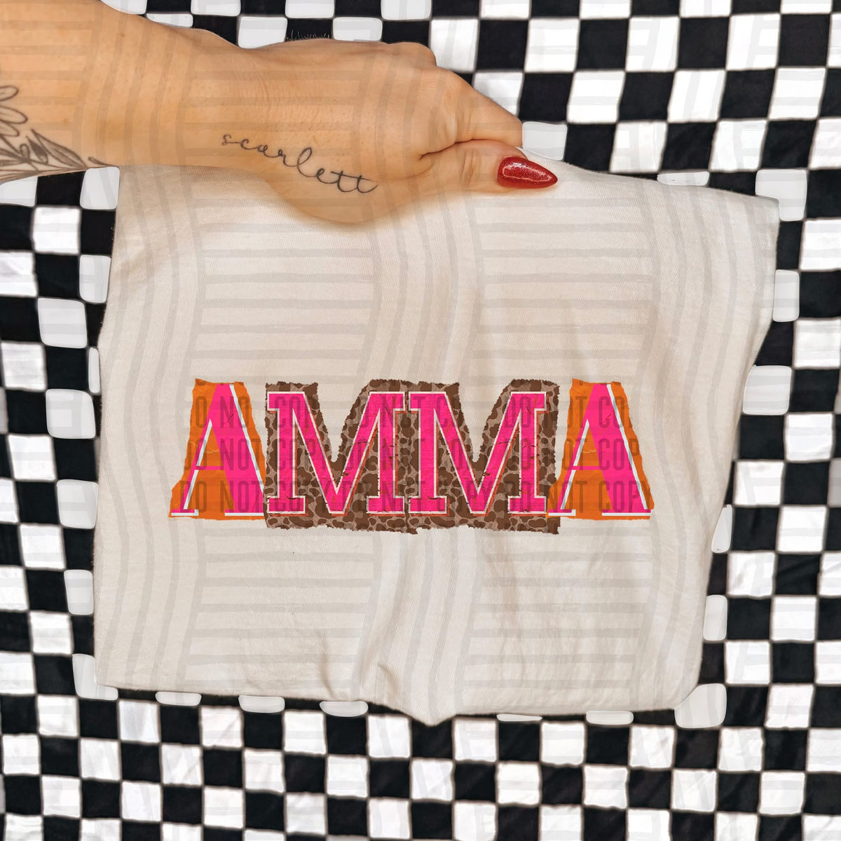 Amma Leopard Color Block (Caplinger) DTF Transfer