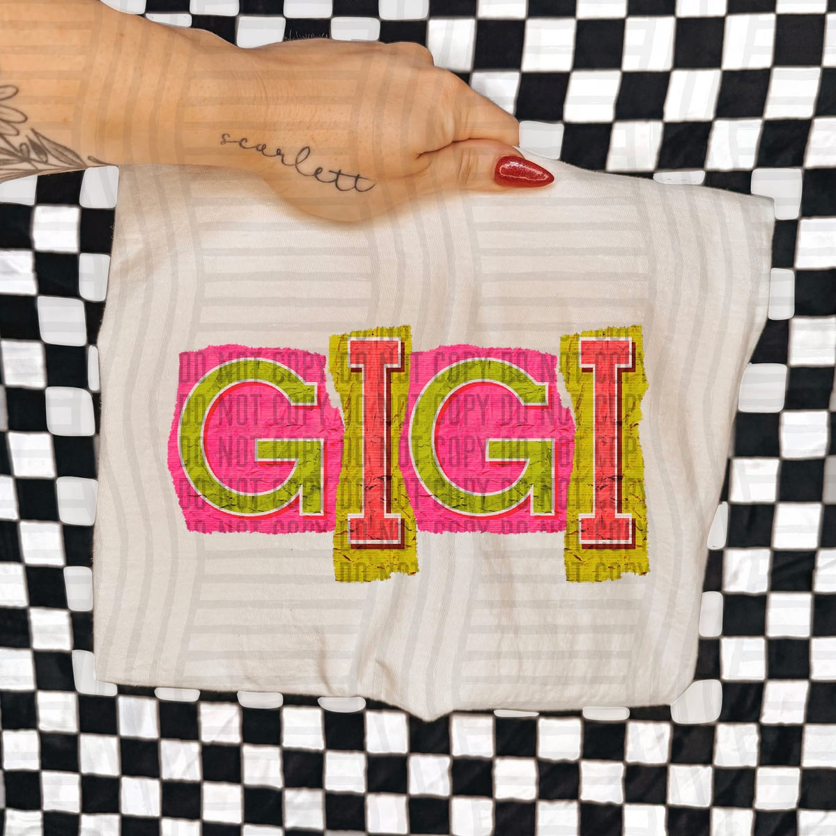 Gigi Leopard Color Block (Caplinger) DTF Transfer