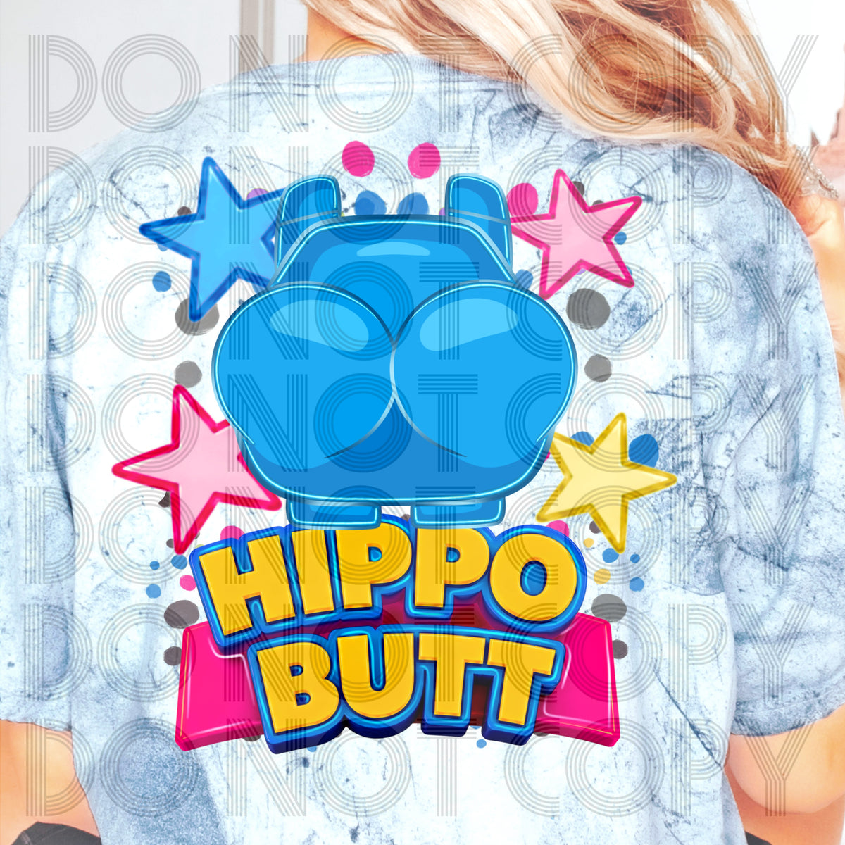 Hippo butt (Renewed) DTF Transfer