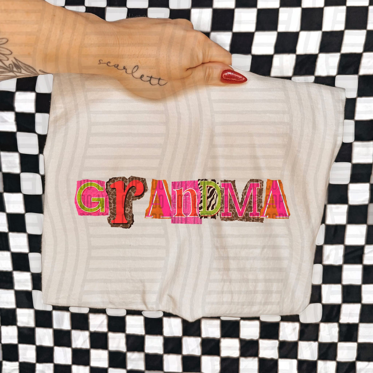 Grandma Leopard Color Block (Caplinger) DTF Transfer