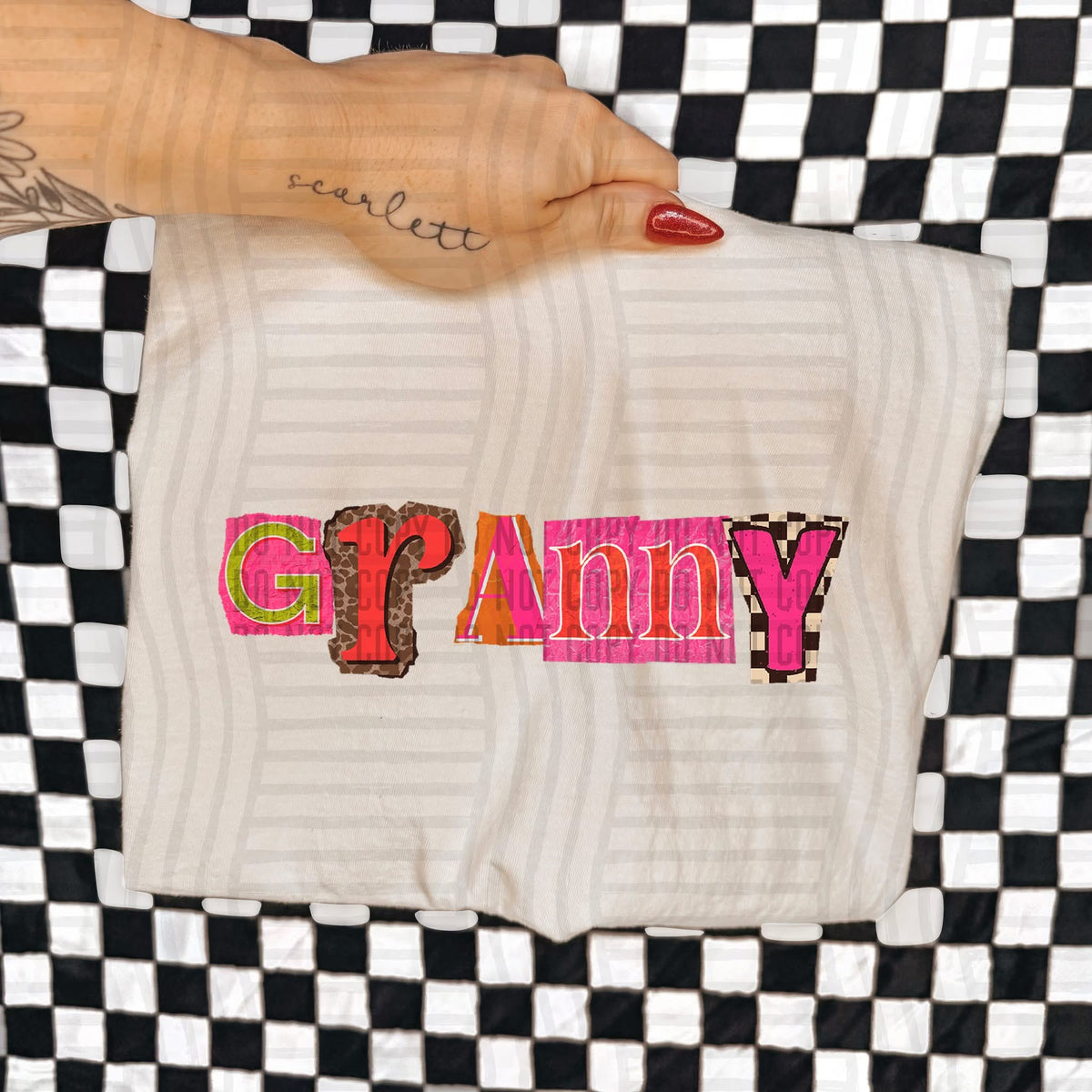 Granny Leopard Color Block (Caplinger) DTF Transfer