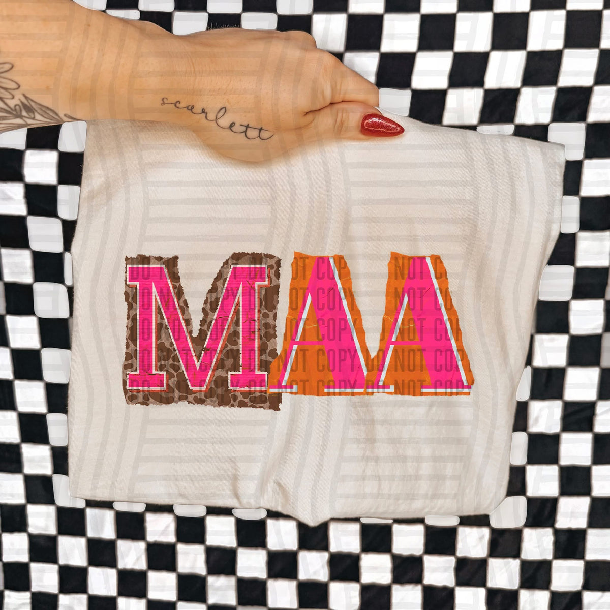 Maa Leopard Color Block (Caplinger) DTF Transfer