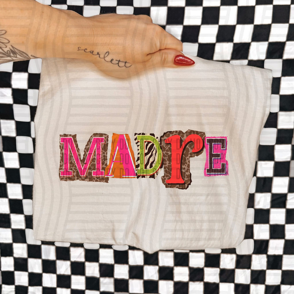 Madre Leopard Color Block (Caplinger) DTF Transfer