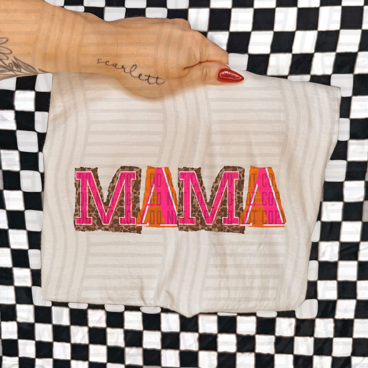 Mama Leopard Color Block (Caplinger) DTF Transfer