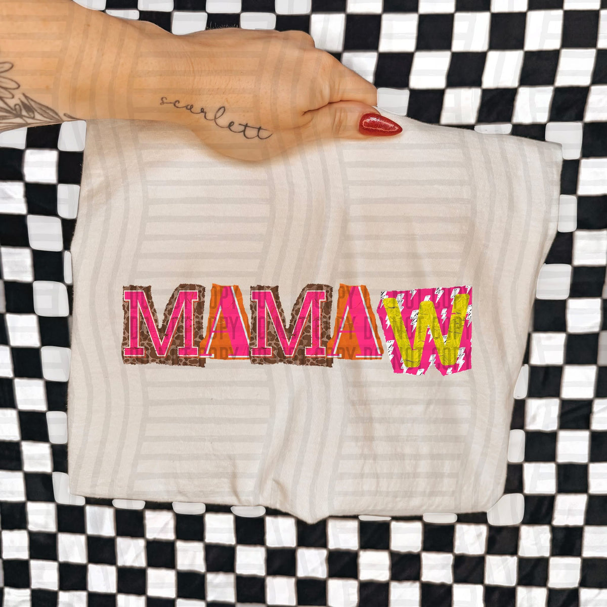 Mamaw Leopard Color Block (Caplinger) DTF Transfer