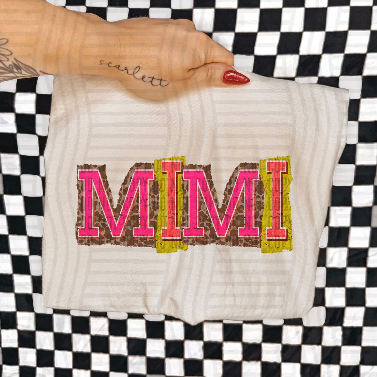 Mimi Leopard Color Block (Caplinger) DTF Transfer