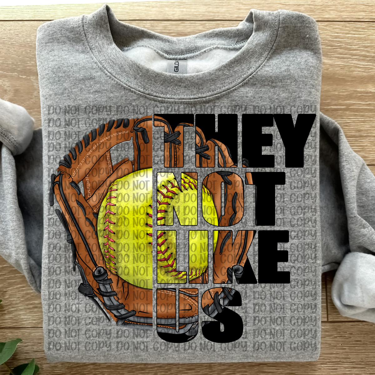 They not like us Softball (VP) 102815 DTF transfer