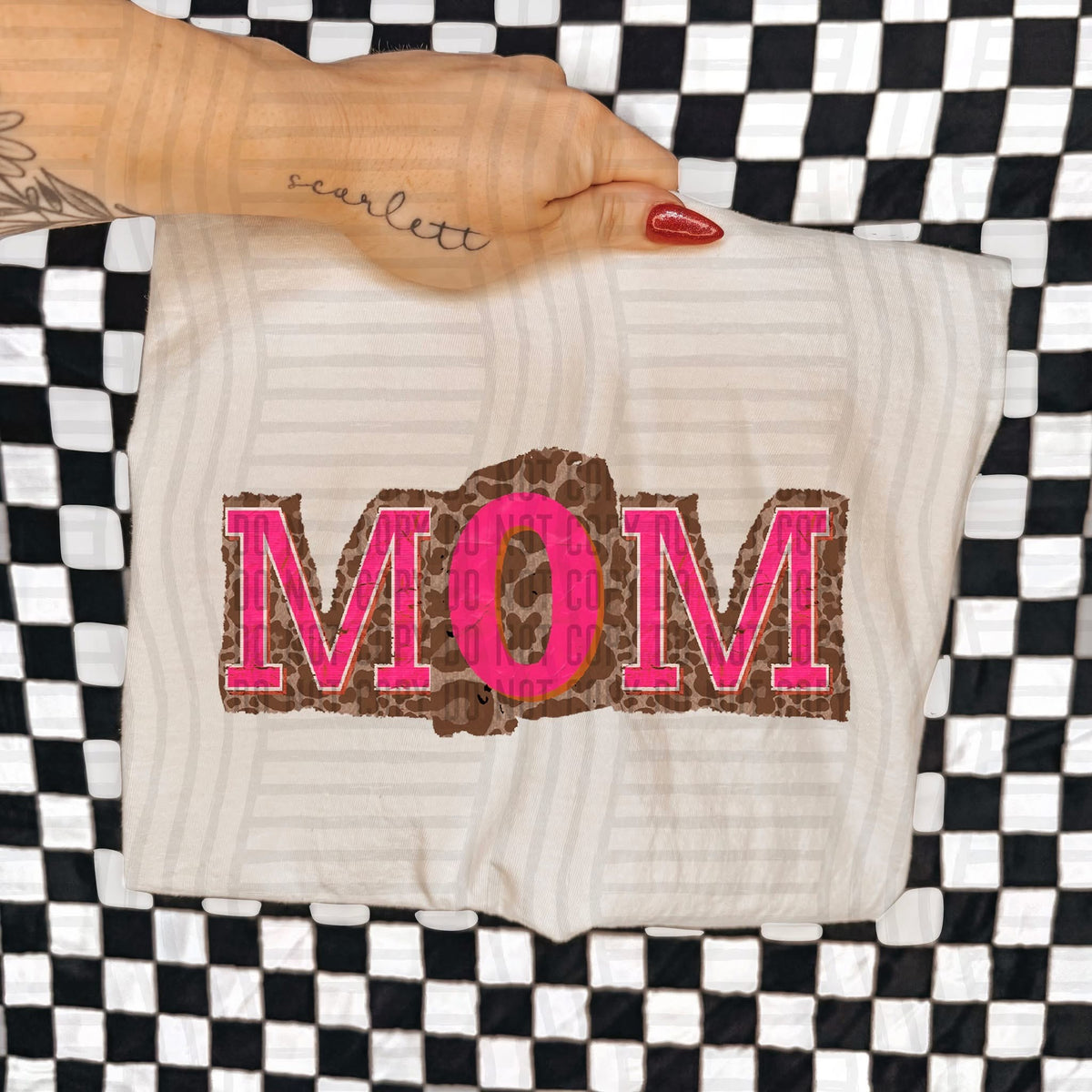 Mom Leopard Color Block (Caplinger) DTF Transfer