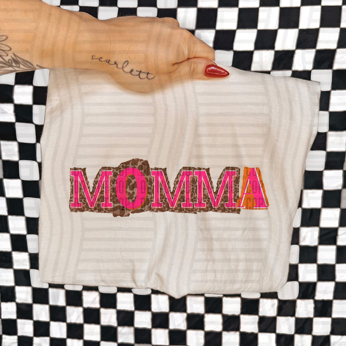 Momma Leopard Color Block (Caplinger) DTF Transfer