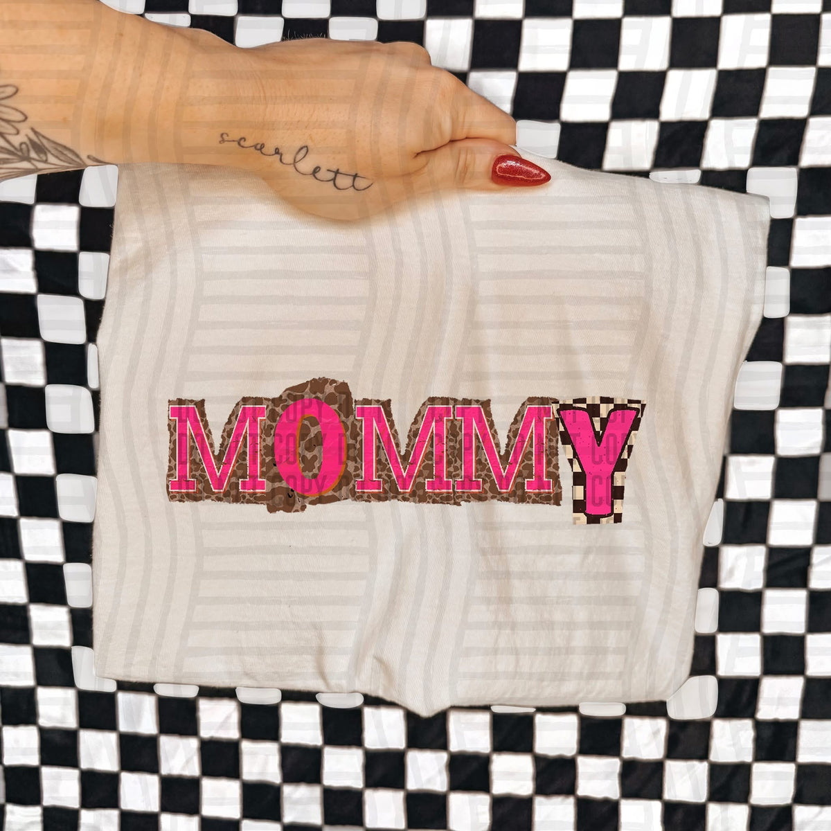 Mommy Leopard Color Block (Caplinger) DTF Transfer