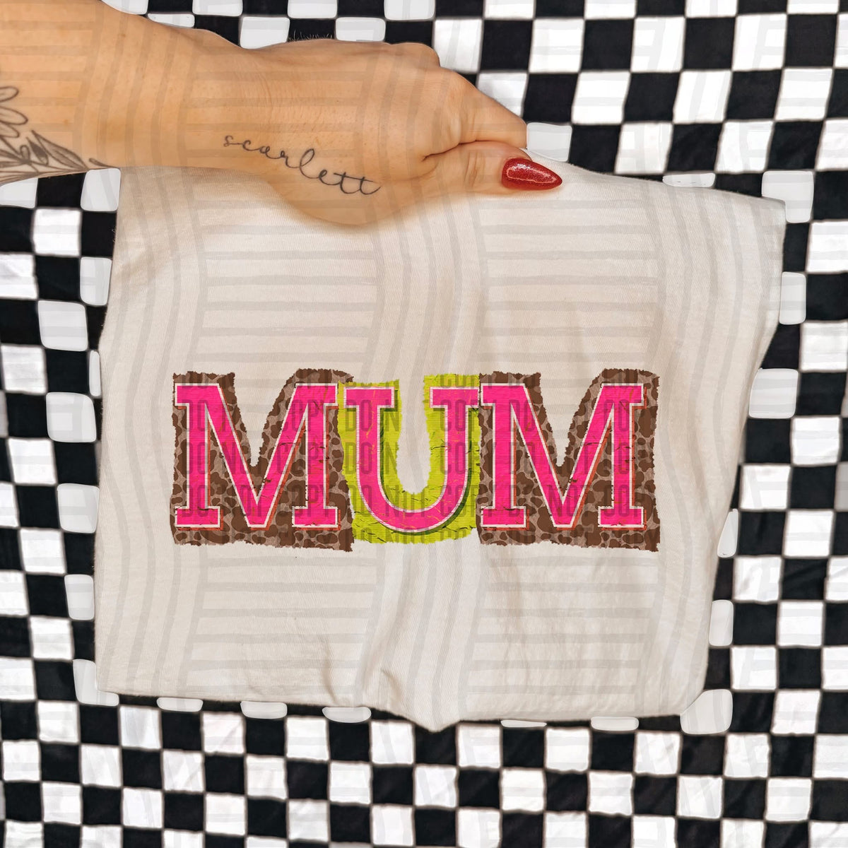 Mum Leopard Color Block (Caplinger) DTF Transfer