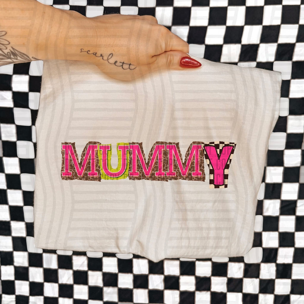 Mummy Leopard Color Block (Caplinger) DTF Transfer