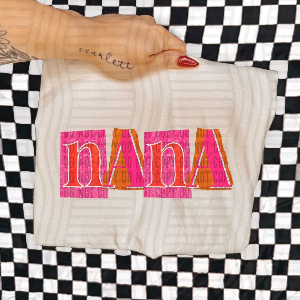 Nana Leopard Color Block (Caplinger) DTF Transfer