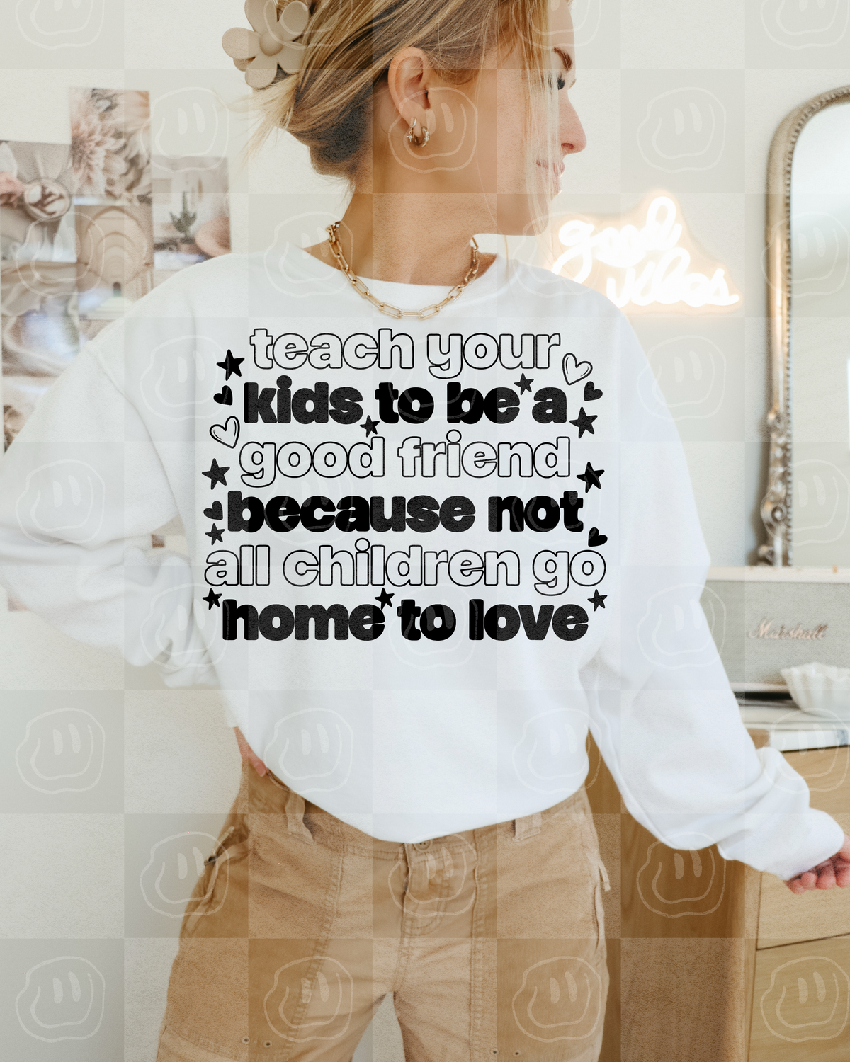 Teach your kids to be a good friend(Unhinged) DTF Transfer