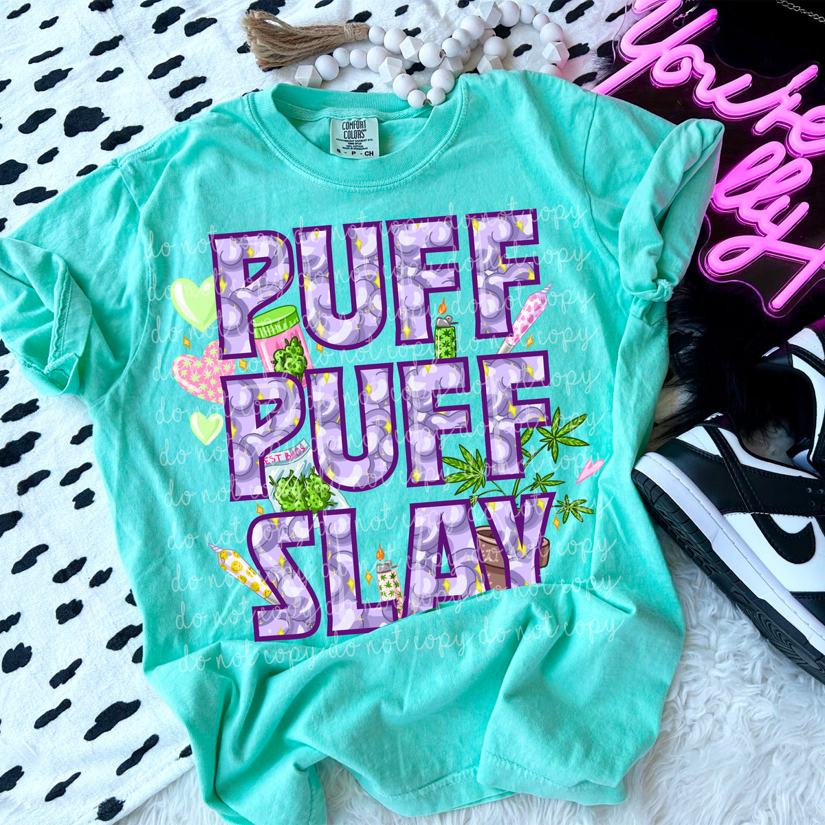 Puff Puff slay (MMD) DTF transfer