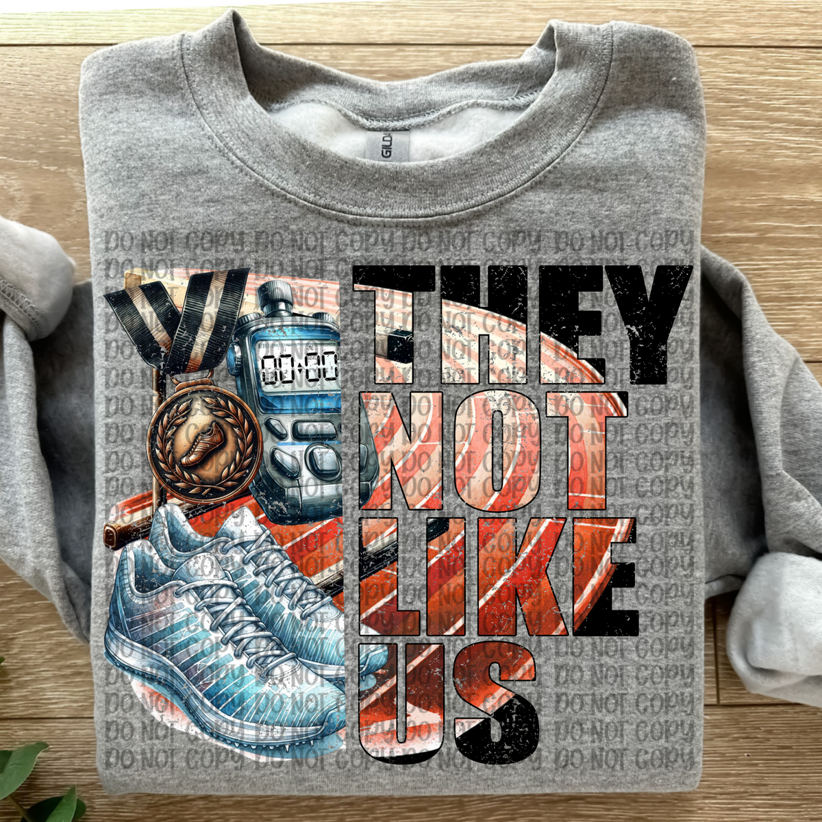 They not like us Track DISTRESSED (VP) 102826 DTF transfer