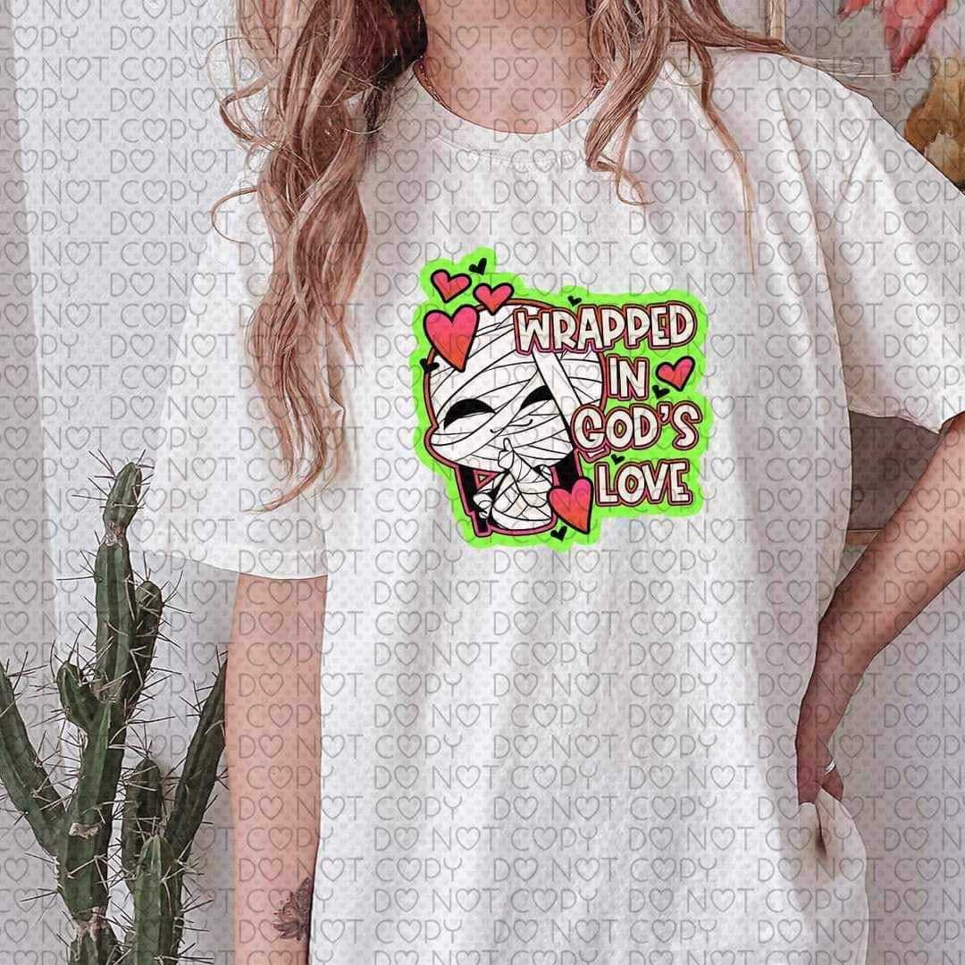 Wrapped in God's love (mummy) 10118 DTF TRANSFERS