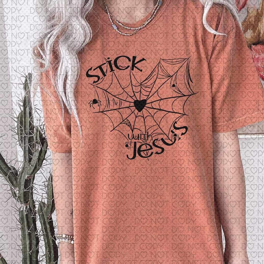 Stick with jesus (web) 10128 DTF TRANSFERS