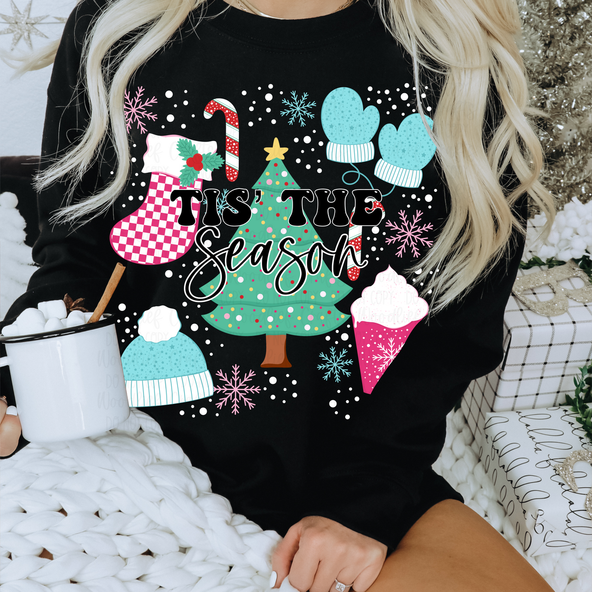 Tis the season with Christmas items 1509 DTF TRANSFER