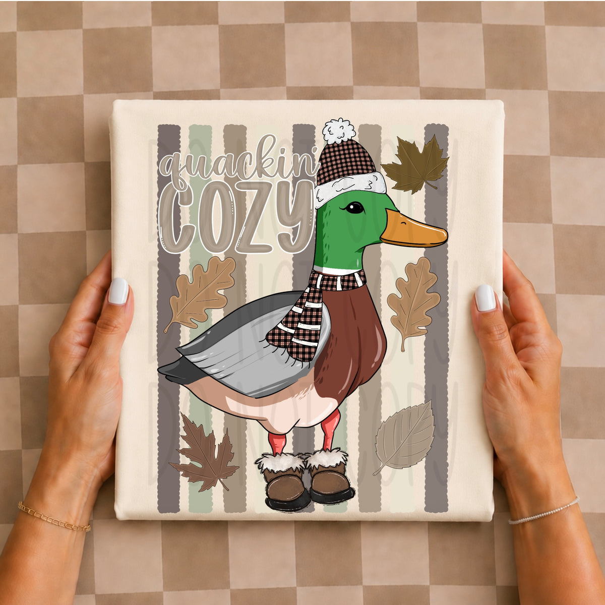 Quacking cozy duck (TDC) DTF Transfer