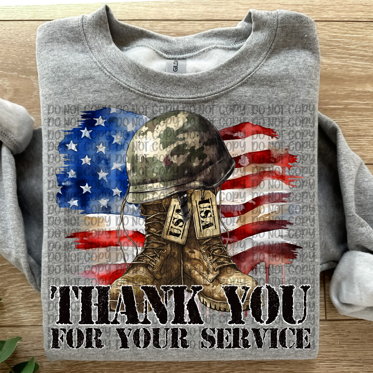 Thank you for your service (VP) 102712 DTF transfer