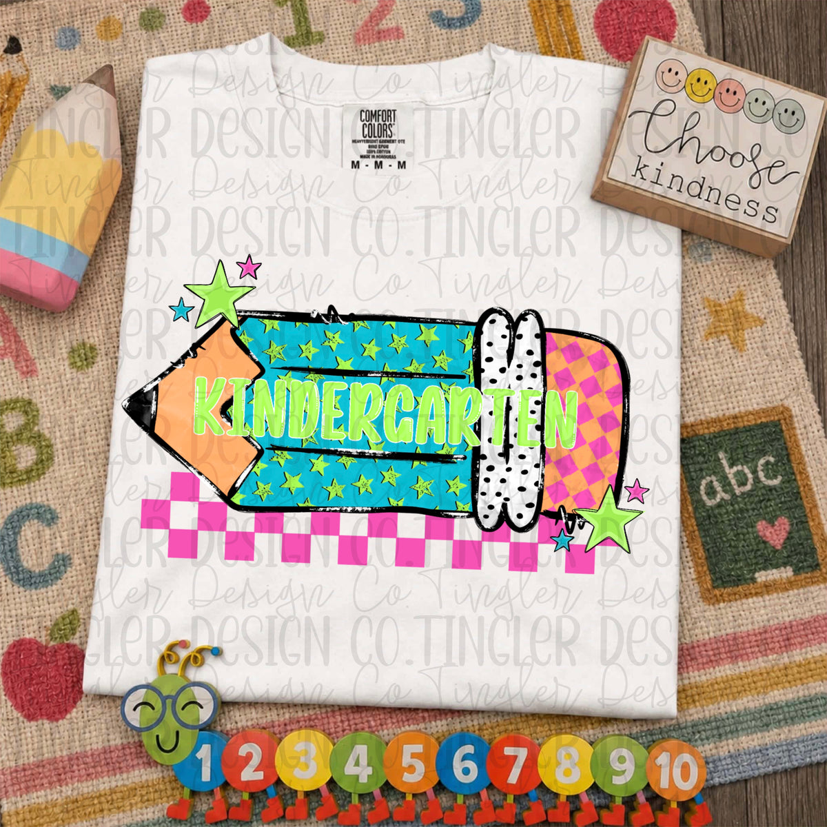 Kindergarten star pencil (TDC) DTF Transfer