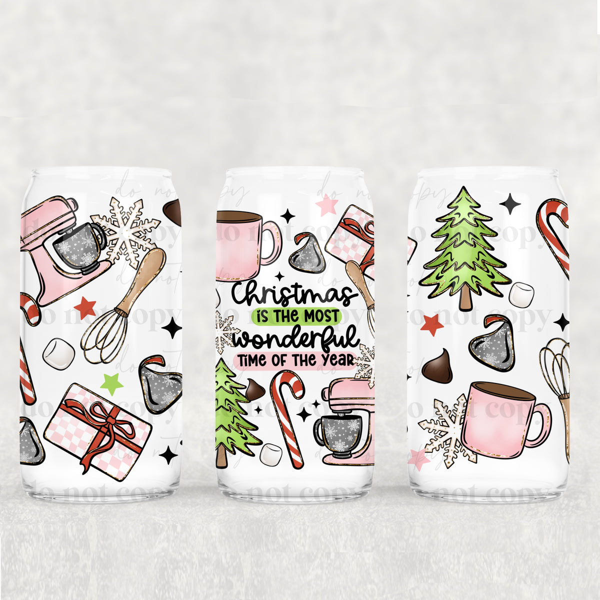 christmas is the most wonderful time of the year 3928(CSC) UV DTF WRAP