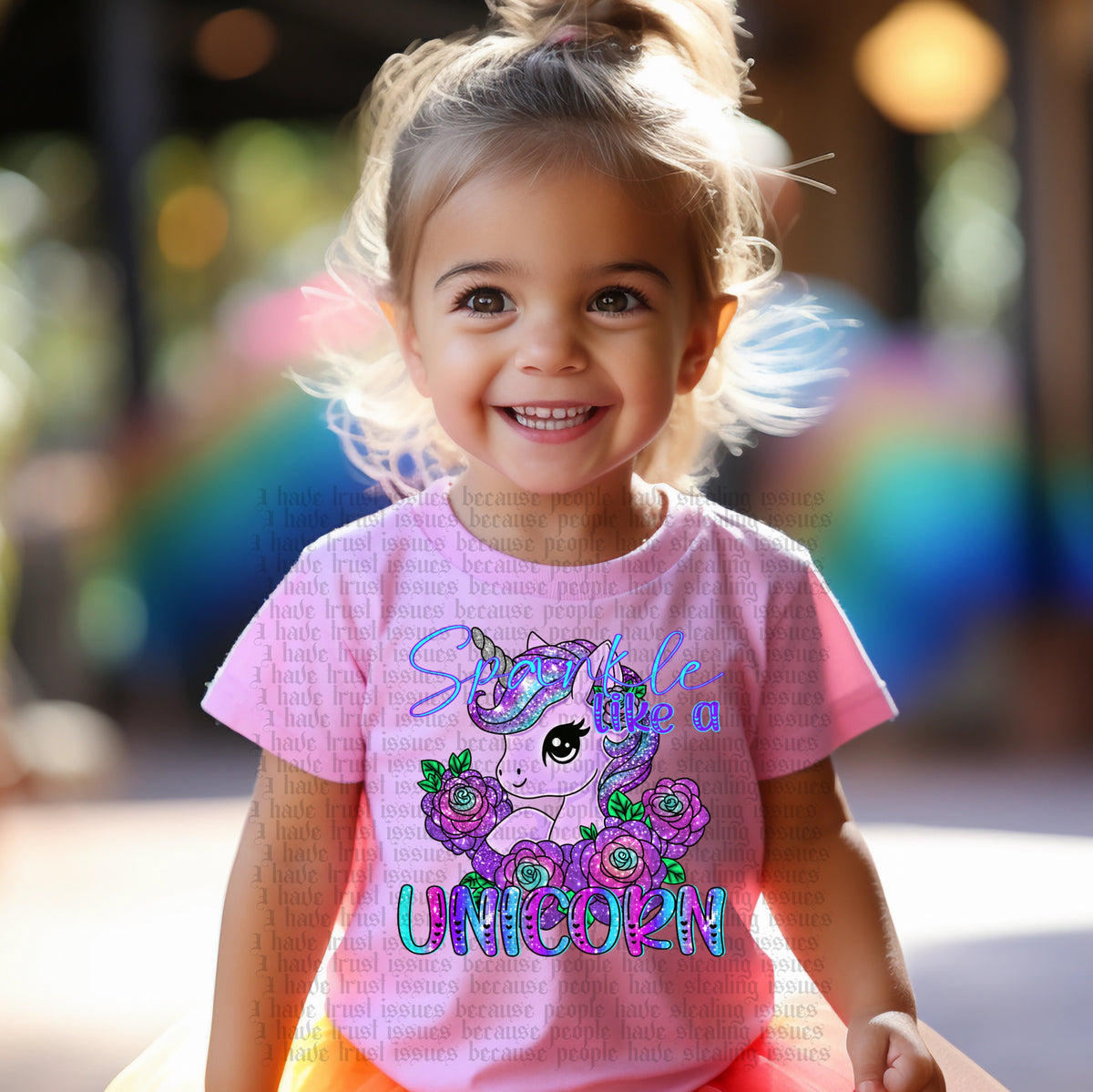Sparkle like a unicorn 103480 DTF transfer
