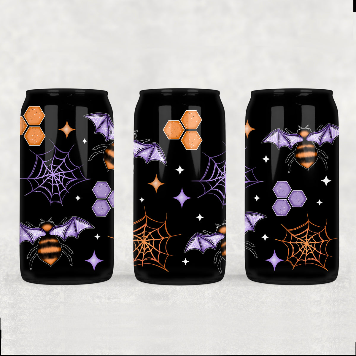 3942 halloween bees (CSC) UV DTF WRAP