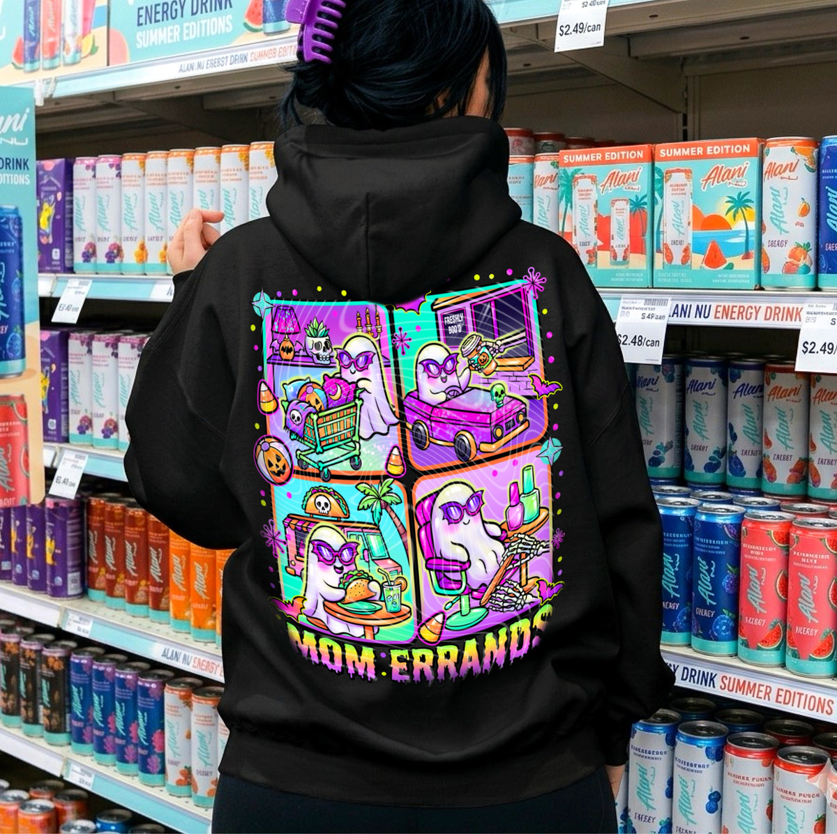 Mom errands (Gravitee) DTF transfer