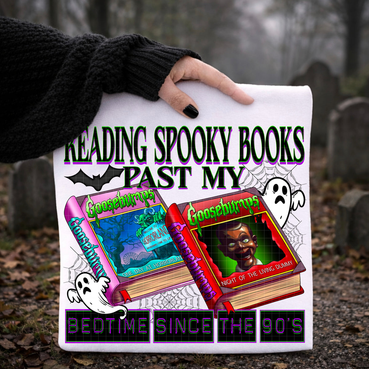Reding spooky books (DD) DTF Transfer