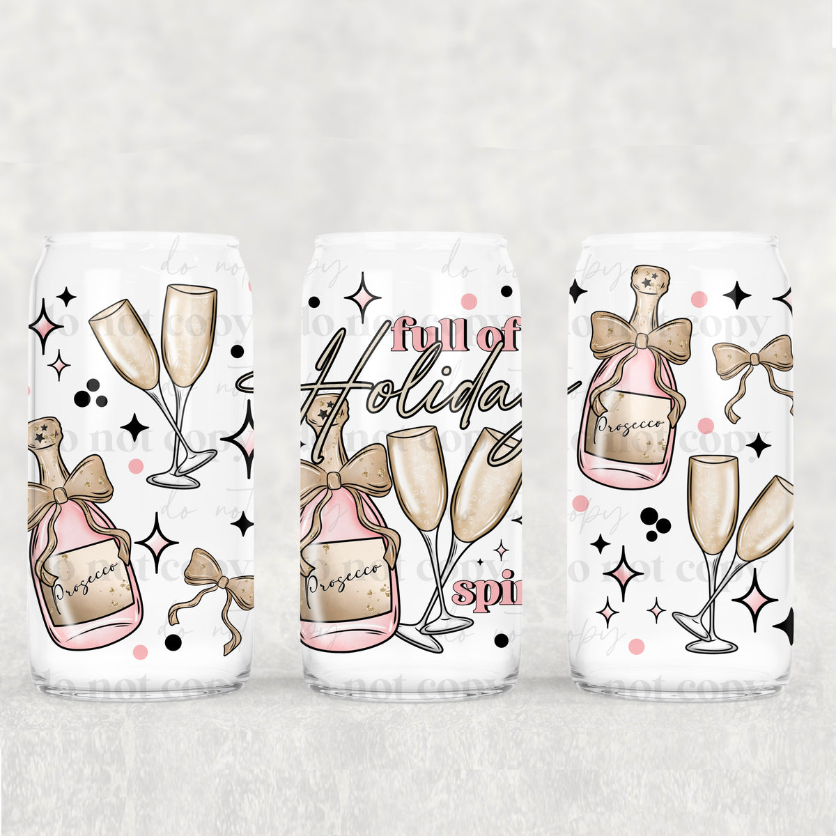 full of holiday spirit 3996 (CSC) UV DTF WRAP