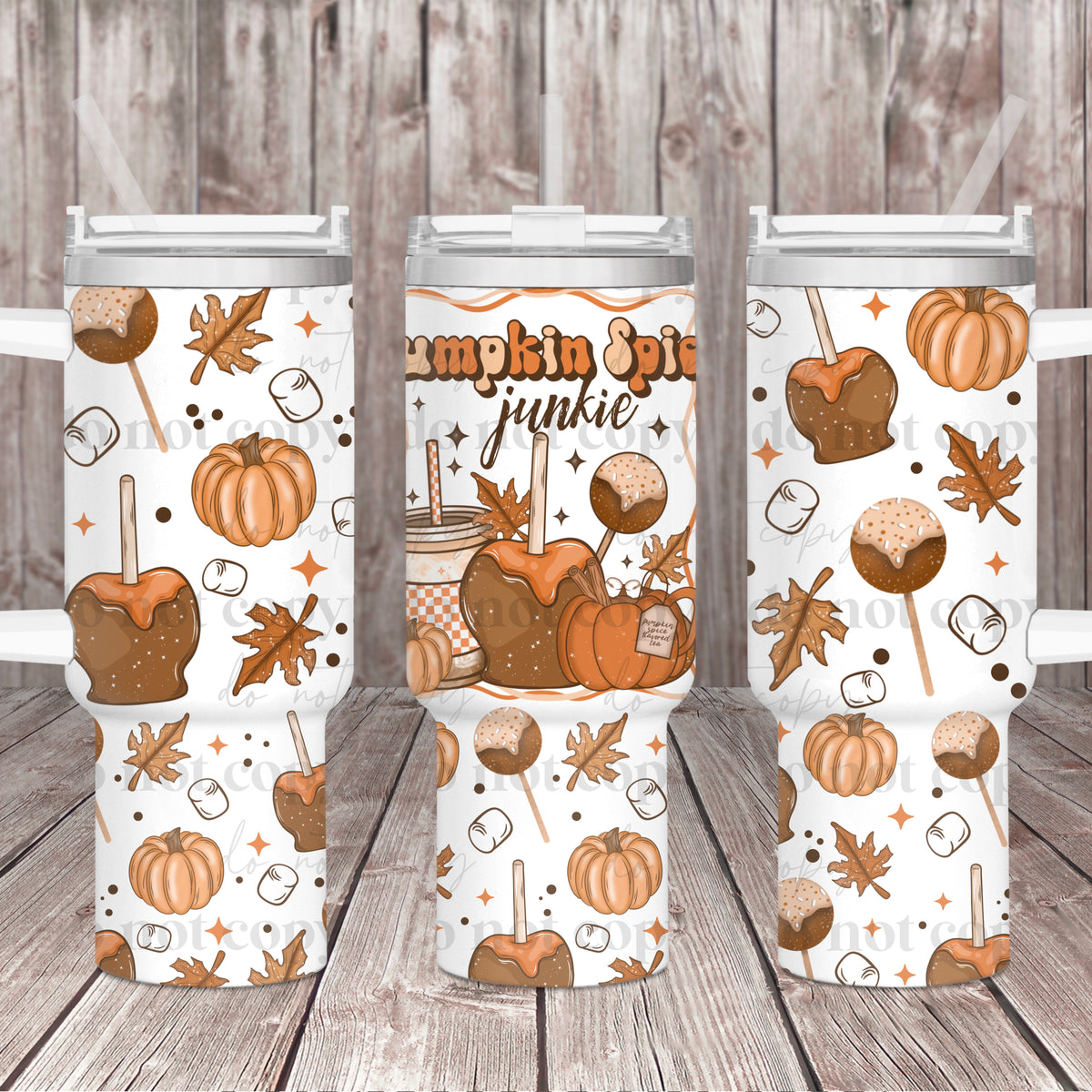 pumpkin spice junkie 4002(CSC) UV DTF WRAP