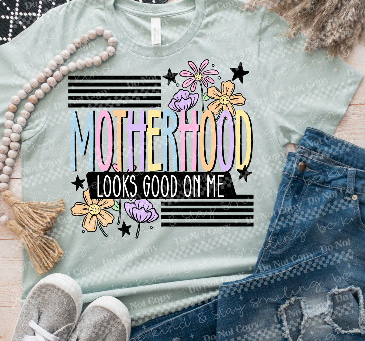 Motherhood looks good on me (CMLD) dtf transfer