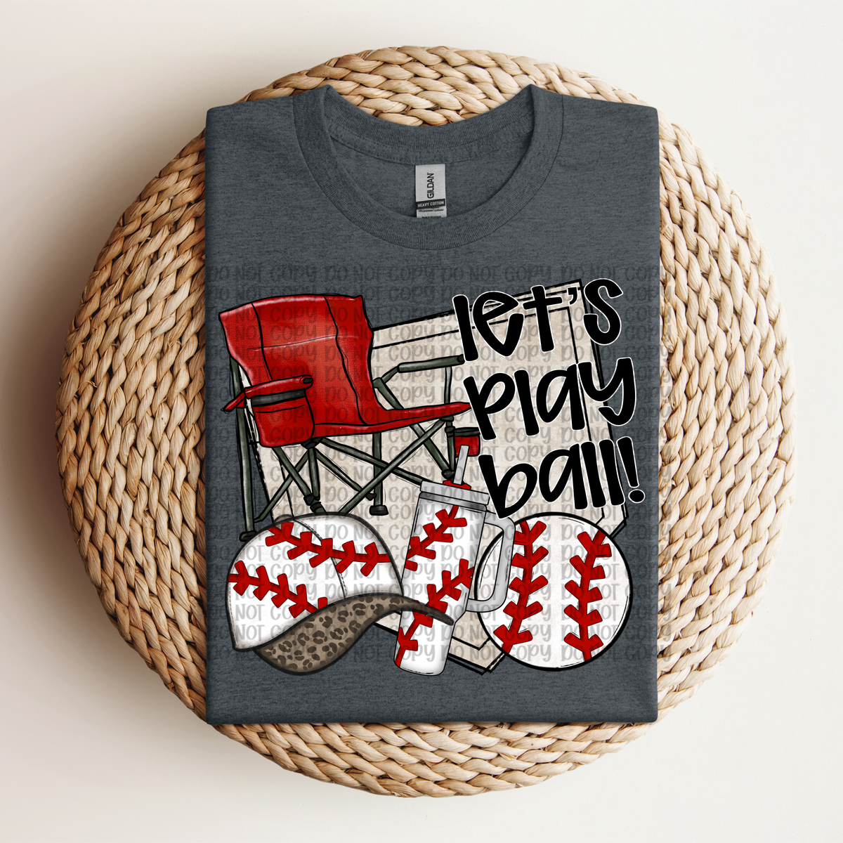 Let's play ball Baseball (VP) 102743 DTF transfer