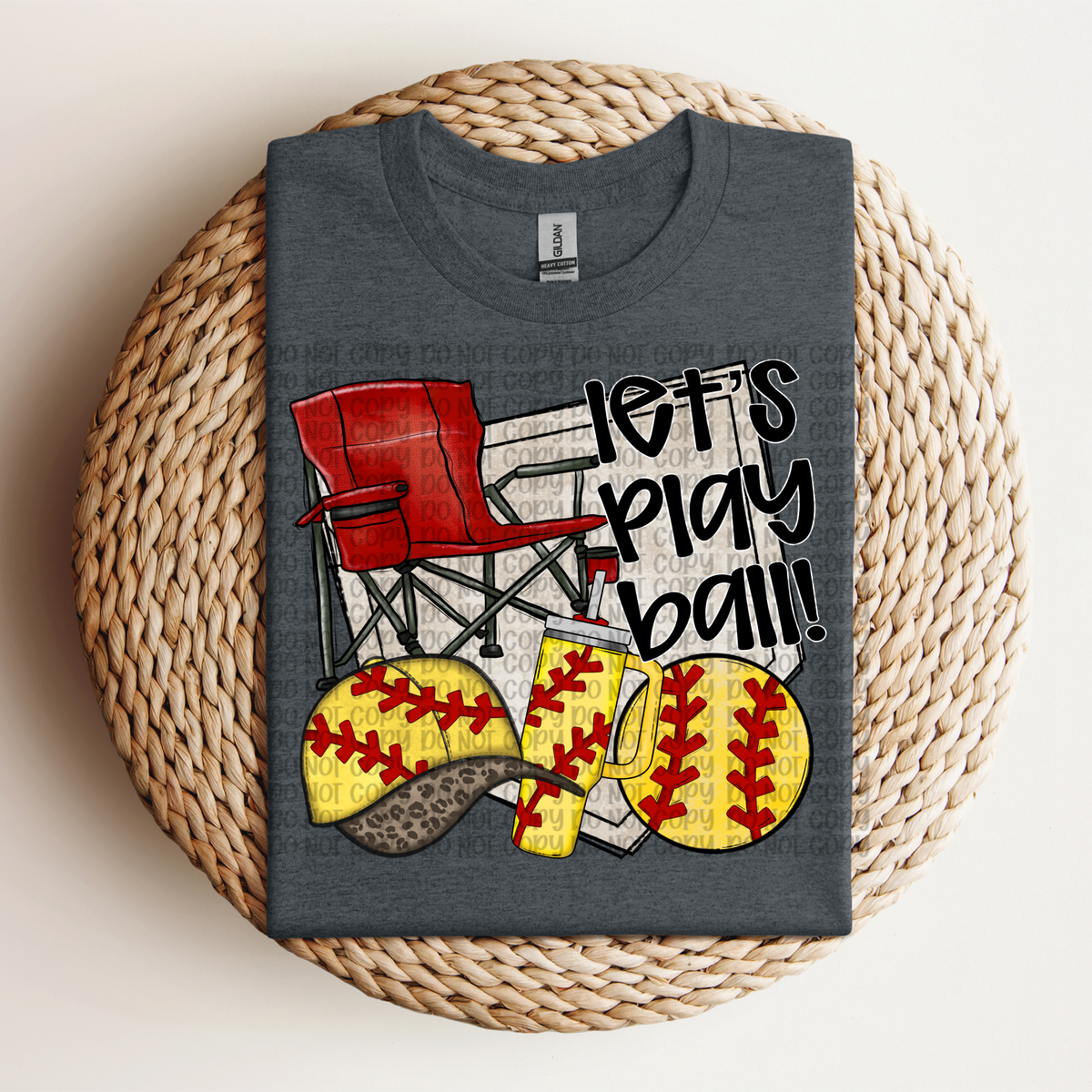 Let's play ball Softball (VP) 102744 DTF transfer