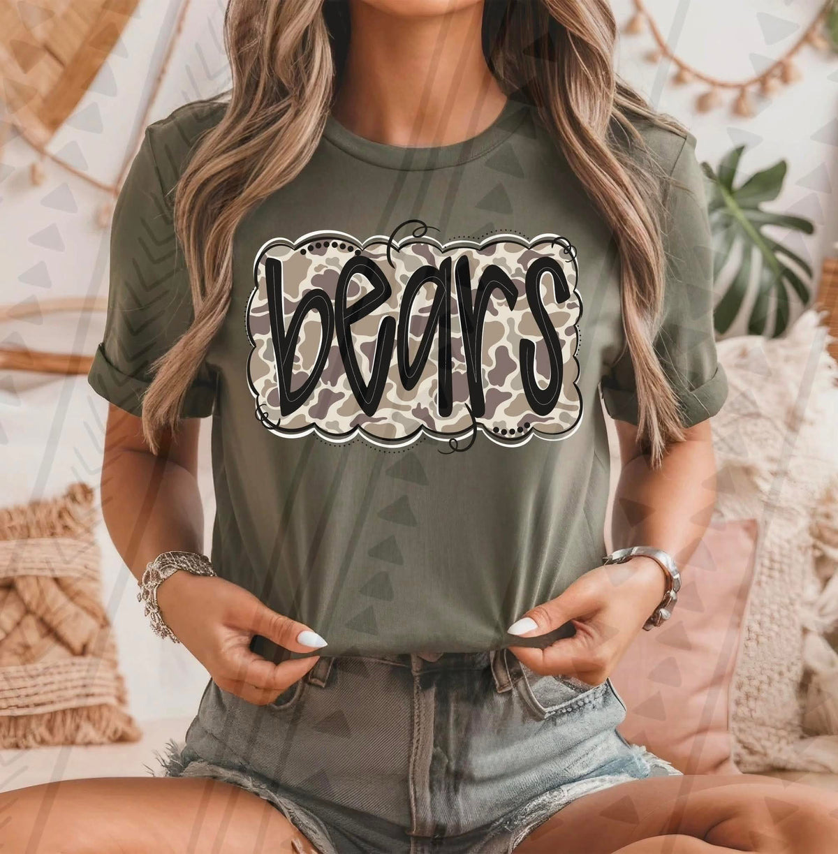 Bears Camo TGG DTF transfer