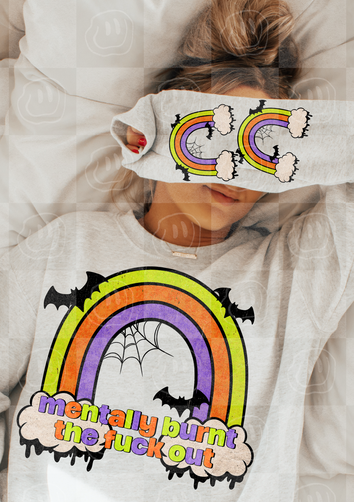 Rainbow and bats (SLEEVE ONLY) (Unhinged) DTF Transfer