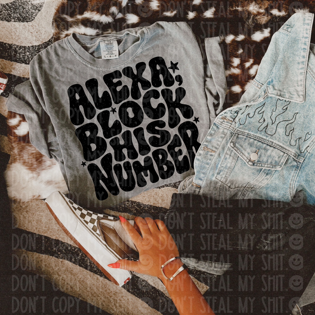 A block his number (Unhinged) DTF Transfer