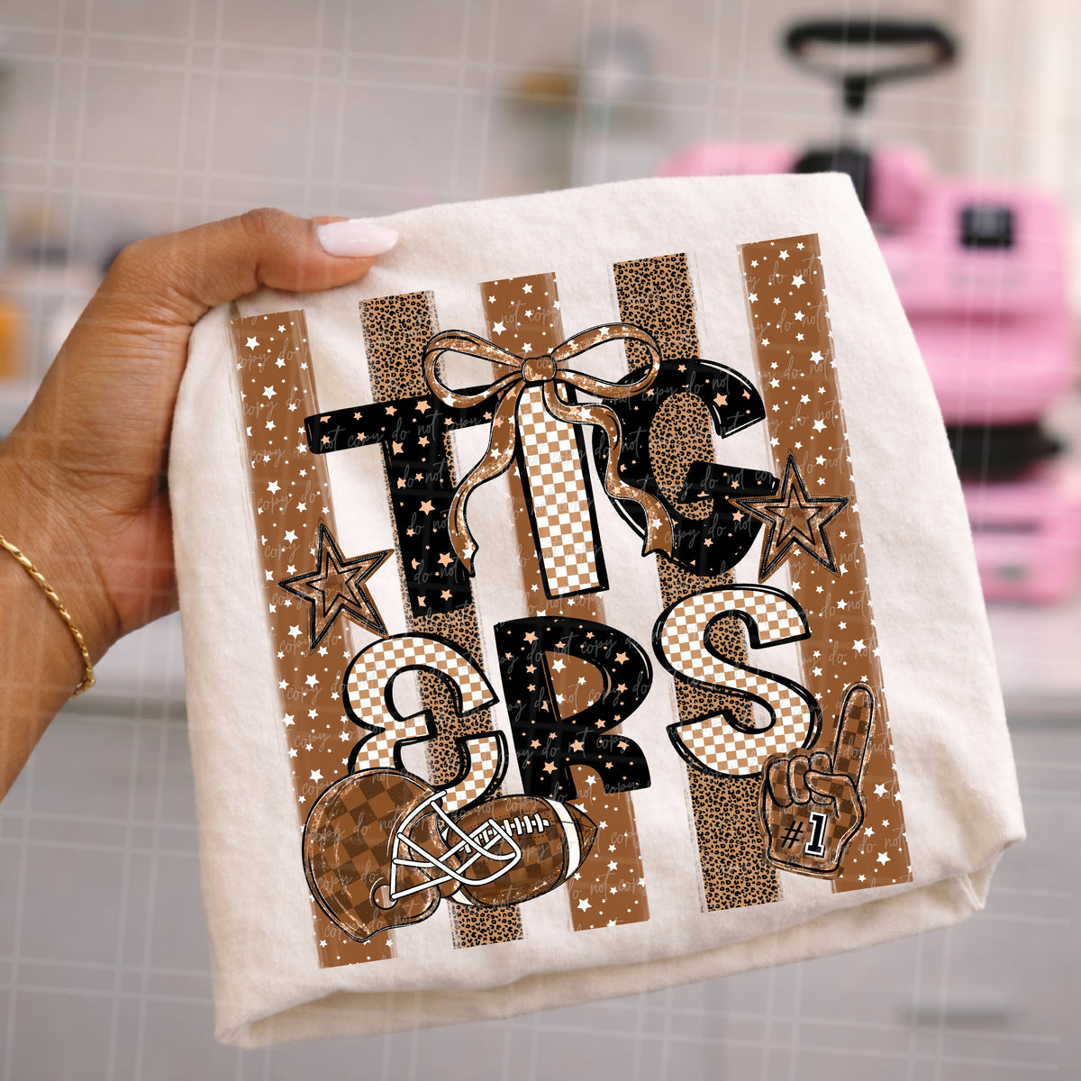 Tigers brown stripes (Virgo) DTF Transfer