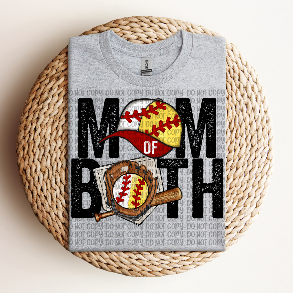 Mom of both baseball/softball (VP) 102745 DTF transfer