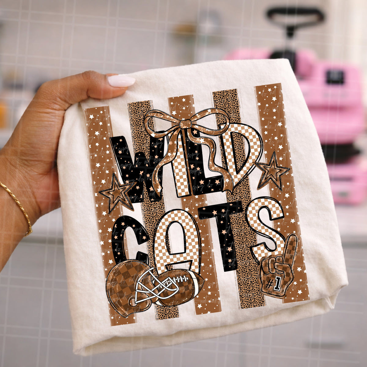 Wildcats brown stripes (Virgo) DTF Transfer