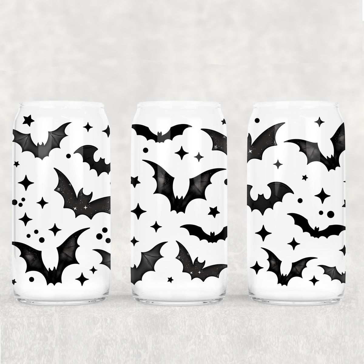 4255 black bats (CSC) UV DTF WRAP