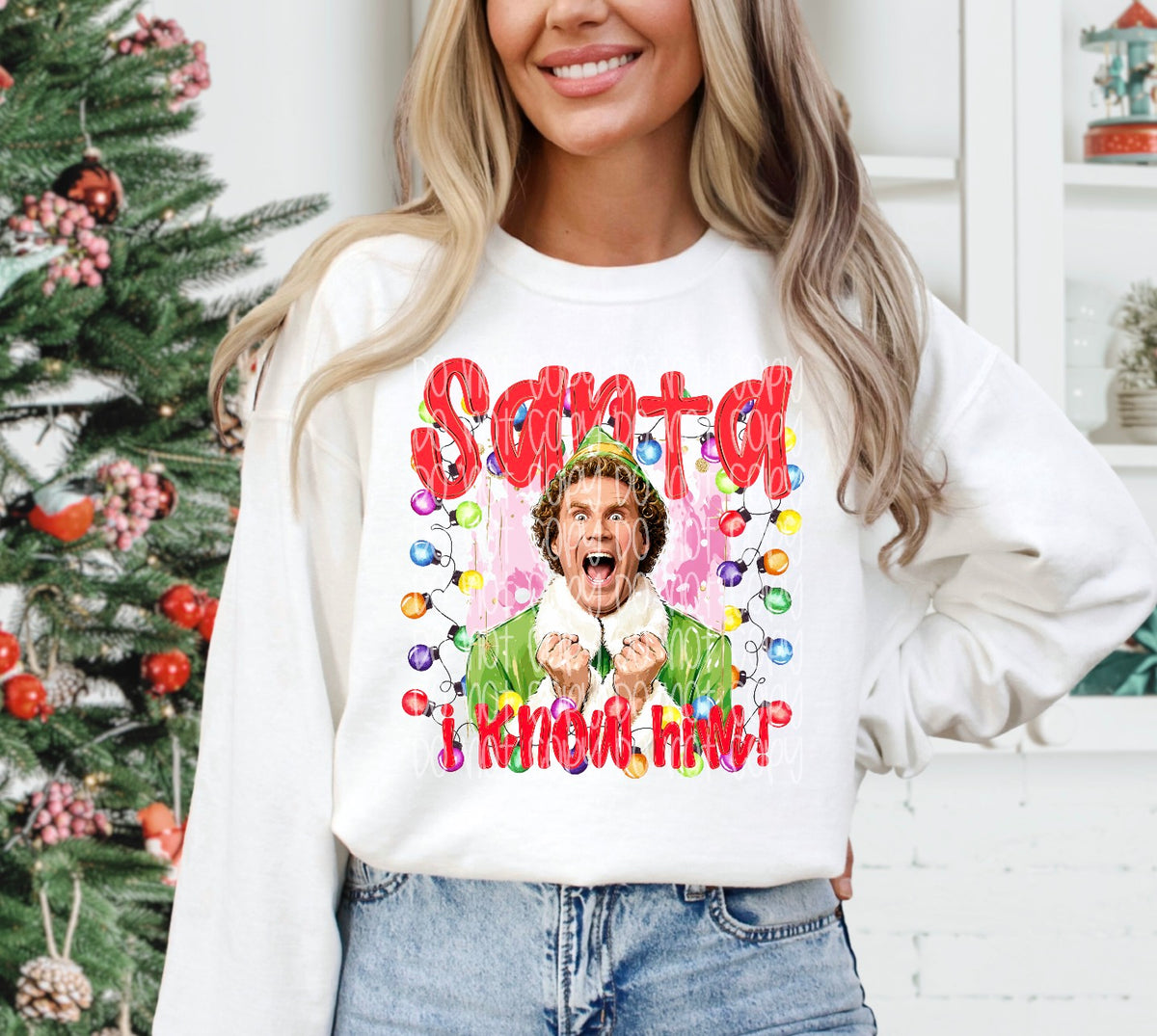 SANTA I know him (SSD) DTF Transfer