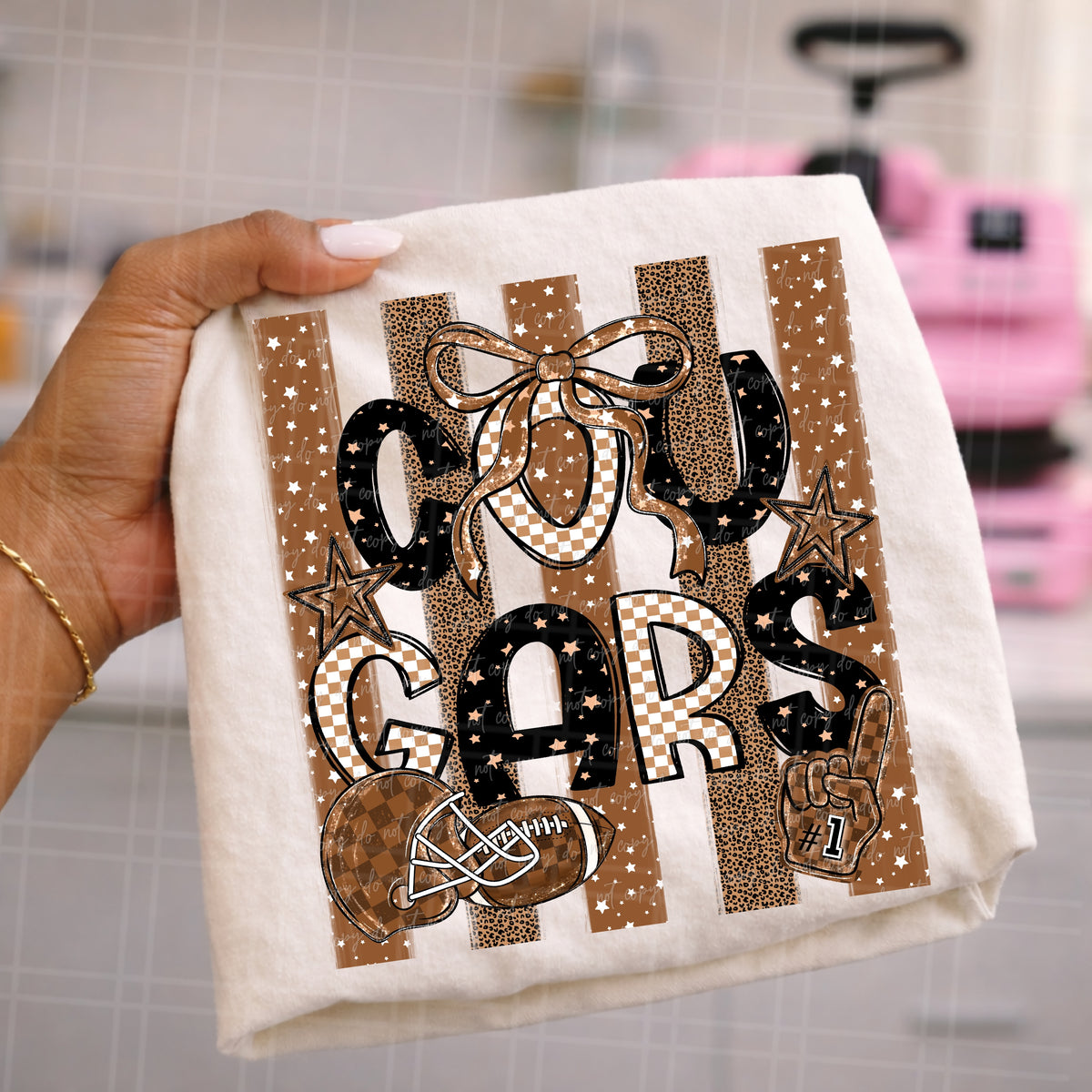 Cougars brown stripes (Virgo) DTF Transfer