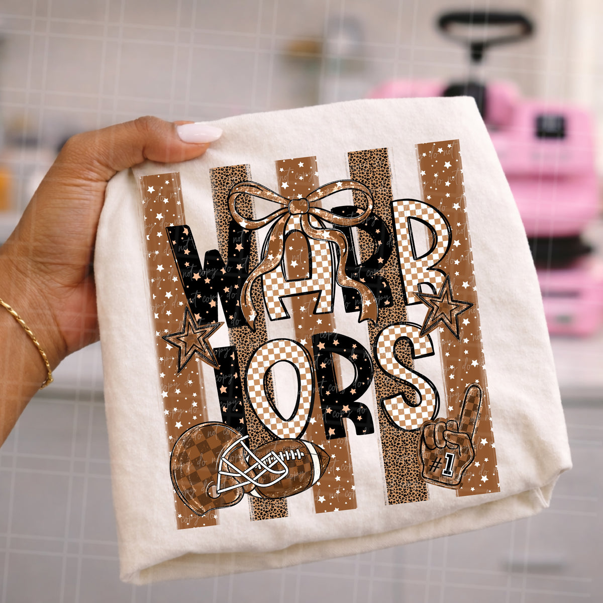 Warriors brown stripes (Virgo) DTF Transfer